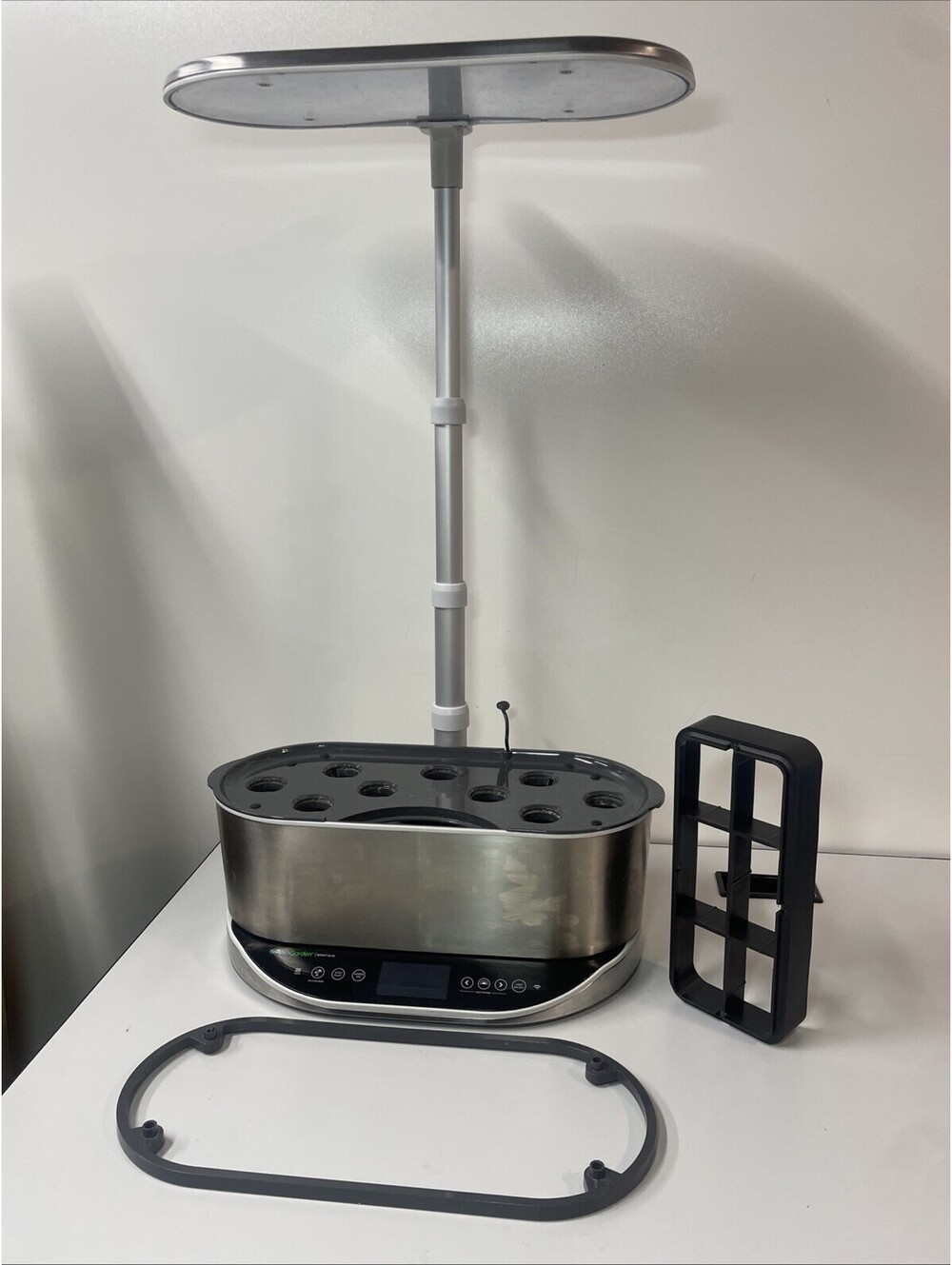 AeroGarden Bounty Elite - Advanced Smart Indoor WiFi Garden. Stainless Steel